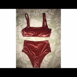 Velvet Aerie High Waisted Bikini Set